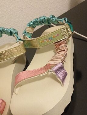 Kurt Geiger Pastel Metallic Multistrap Sandals